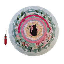 Gummipendelmatte Balanserende meditasjoner Dekorasjon Tarotkortblokk