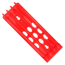 Red Bird Leg Ring Holder Rack Crafted from Sturdy Plastic for Ring Organization