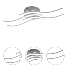 Lustre décoratif LED blanc en acrylique, lampe moderne pour chambre d'hôtel ou de maison.