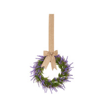 Conjunto de 12 guirlandas de Natal artificiais de 40 cm com laços, decorações de guirlandas artificiais de pinheiro, compatíveis com portas de