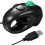 Souris Mini Trackball Portable 4D Alimentée Par USB Noir 5