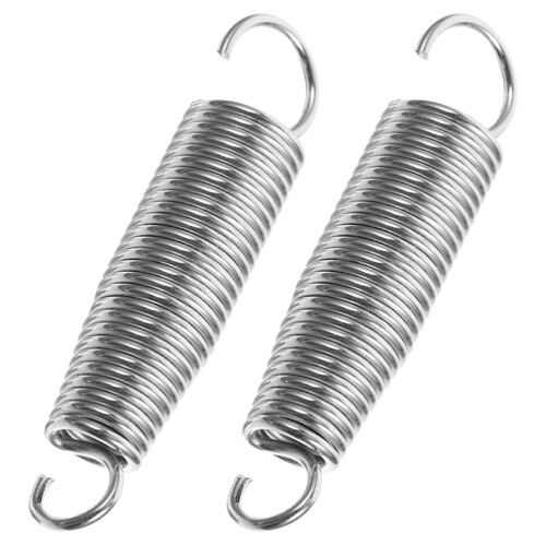 2Pcs Compact Metal Drum Tension Springs for Drum Pedal Silver Durable Performance