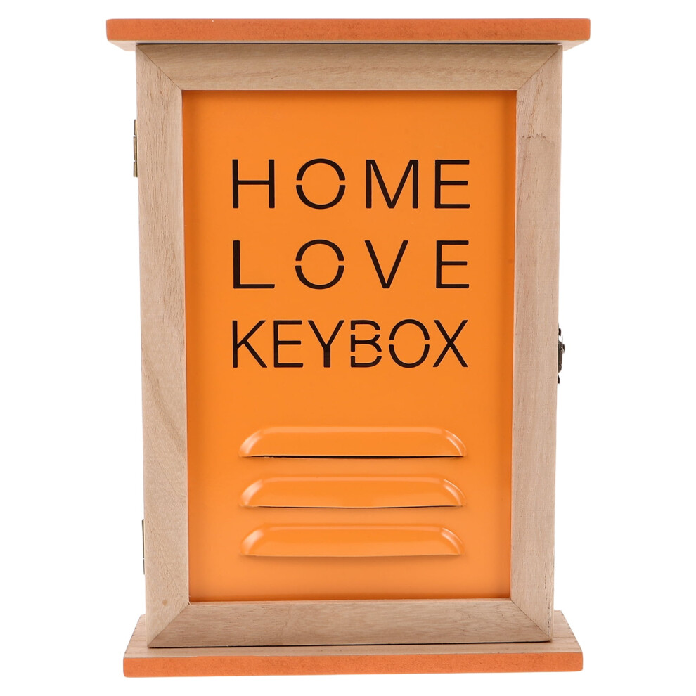 Entryway Key Cabinet - Wooden Wall Mount Organizer - Decorative Key Hanger Box - Novelty Holder Storage Case For Home Office Indoor Outdoor 9555307668664