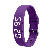 Bracelet d'alarme vibrant pour gros dormeurs, violet