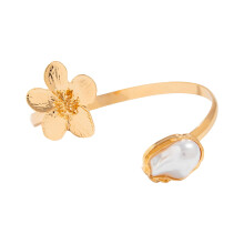 Bracelet de bras ajustable pour femme, orné d'étoiles de mer en fer, style punk, à motif géométrique, couleur or