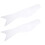 Conjunto de 2 streamers brancos em formato de carpa. 1