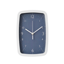 Modern living room rectangular clock with silent and simple battery power
