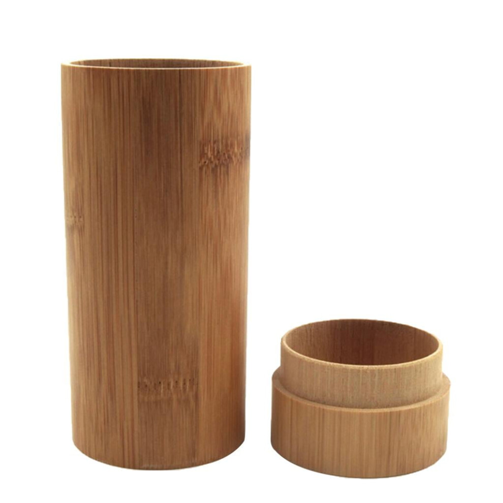 Fashion Vintage Bamboo Wooden Sunglasses Storage Box Protective Container Case -