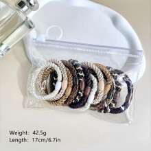 Hair Ties for Thick Hair, 12 Pack, Thick No-Crease Bands with Strong Hold, Damage-Free Design