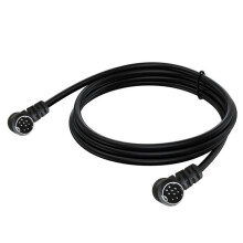 Hochwertiges S-Videokabel (Mini-9-Pin DIN Stecker auf Stecker) mit S-Audiokabel für TV-Monitoring, Projektor und Videoreceiver