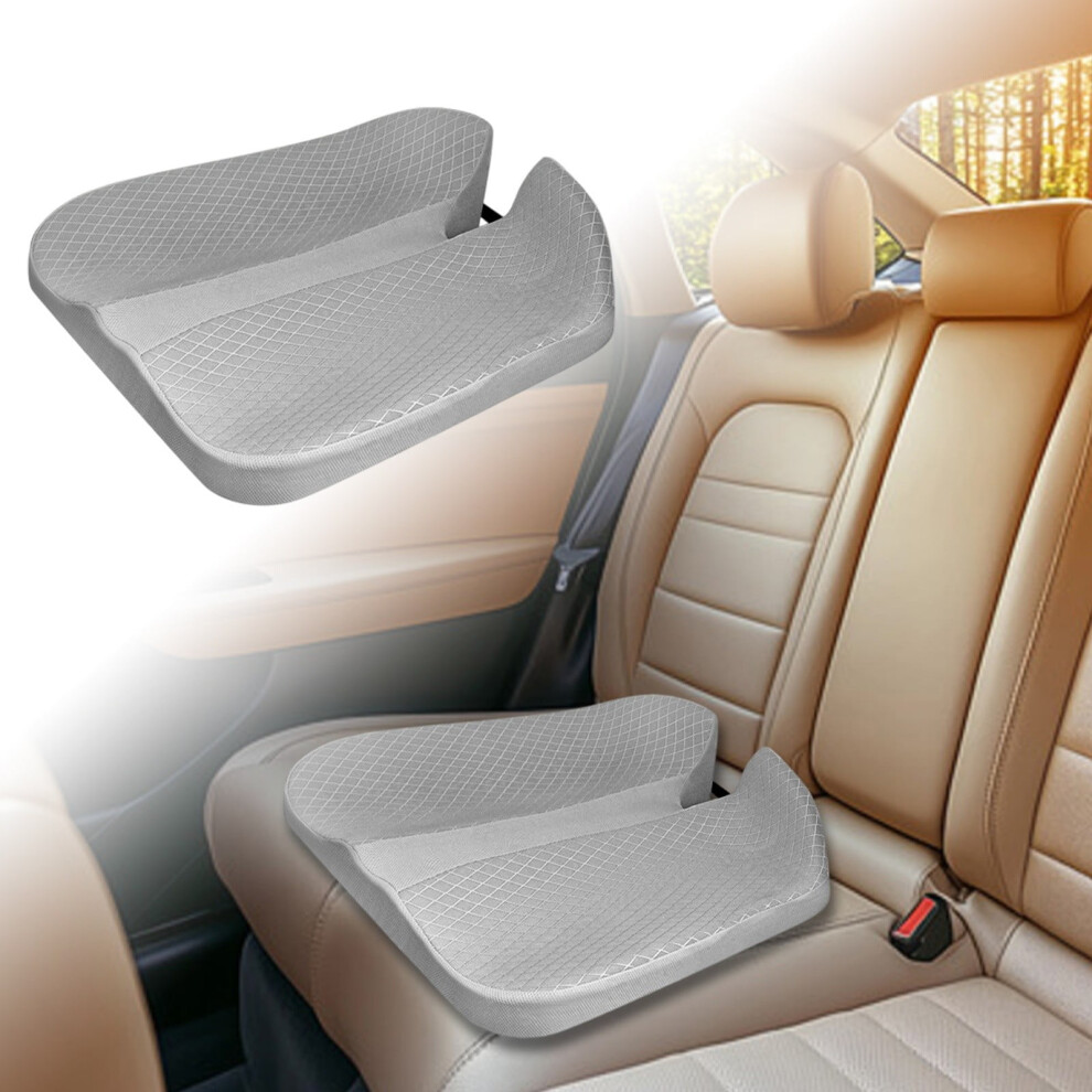 Adult Memory Foam Car Booster Seat Cushion, 5.31" Wedge, Non-Slip, Backless, Portable, For Office Chair/Wheelchair/Driving Â White 9329345344565