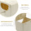 Parrot Breeding Nest Box for Bird Cage Mounted Plastic Cockatiel 9