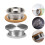 2Pcs Silver Stainless Steel Filtered Water Pitcher Lid Practical Cover 3