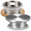 2Pcs Silver Stainless Steel Filtered Water Pitcher Lid Practical Cover 11