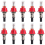 10 Pcs Underfloor Heating Manifold Flow Meter, Visual Flow Monitoring Regulator for Underfloor Heating Systems(1/2) 1