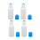 4 flacons applicateurs 100 ml plastique rechargeables avec éponge 7