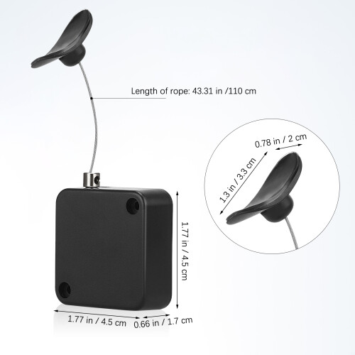 2 Pièces Télécommande Tether Câble Sécurité Télescopique Extérieur 1