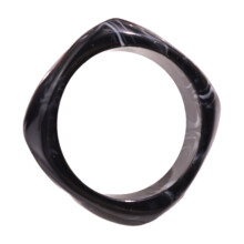 Pulseira rígida geométrica colorida em resina espessa, joia leve para presente para mulheres e meninas.