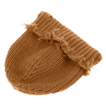 Trendige, zerrissene Strickmütze, weiche Unisex-Streetwear-Skull-Mütze, bequeme Wintermütze für Street Fashion