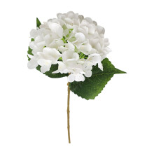 Kunstmatige hortensia's, 45 cm (18 inch) nepbloemen voor Valentijnsdag, bruiloften, woondecoratie, jubilea en feesten – wit