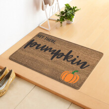 Fußmatte mit dem Aufdruck „Hey There Pumpkin“, 15,7 x 23,6 Zoll, rutschfest, für Thanksgiving/Halloween, geeignet für Innenböden