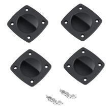 Conjunto de 4 puxadores de escotilha em nylon náutico, resistentes à corrosão, com encaixe perfeito e estável, ideais para diversas embarcações.