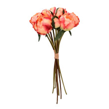 Bouquet di peonie artificiali, 9 teste, fiori di seta, 40 cm, peonie finte, decorazioni per la casa, centrotavola per matrimoni, composizioni