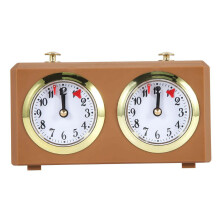 Horloge d'échecs mécanique analogique pour chronomètre de jeu, horloges officielles, sans pile.