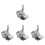 4Pièces Accessoires Charnière Argentés Pour Machine Impression DIY 1