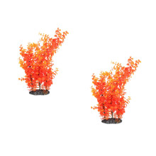 2Pièces Plantes Aquarium Stabilisé Décoration Paysage