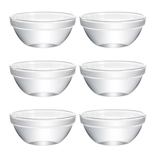 30Pièces Bols Alimentaires En Verre Clair Usage Maison
