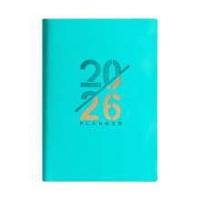 Caderno de planejamento diário, organizador acadêmico com capa grossa em PU para escrita suave, ideal para uso no escritório e na escola.