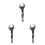3Pcs Assorted Color Basin Wrench Adjustable Spanner for Faucets 1