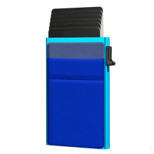 Porta carte in metallo robusto e schermato con capacità di slot espandibile, design ergonomico, portafoglio per carte e borsa porta contanti