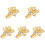5Pcs Delicate White Rotating Watch Charm Lightweight Decorative Loop 1