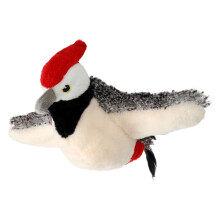 Flappende flagermus kattelegetøj genopladeligt interaktivt kvidrende flagermus plyslegetøj med 3 aktiverede tilstande (rød fugl - 25 x 10,5 cm)