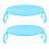 8Pièces Racks Chauffe-Plats Micro-Ondes Bleu 1