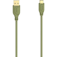 USB-kabel - Hama - Flexi-Slim - 0,75 m - USB 2.0 - USB C - USB A - Groen