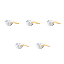 5St Witte Keramische Kleine Bowls Voor Ijs, Salade En Snacks