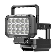 För batteridriven ficklampa Bärbar LED-spotlight Strålkastare USB-portladdning