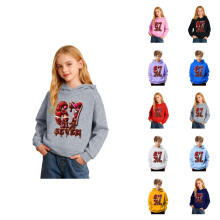 Boys Graphic Print Hooded Sweatshirt Casual Pullover With Long Sleeves Soft For Kids Outdoor Play And Daily Wear