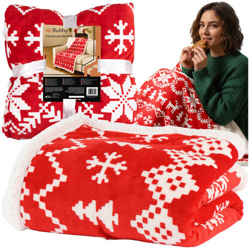Weihnachtsdecke, wendbar, 130 x 170 cm, Polyester