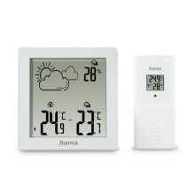 Weerstation Zakynthos Thermometer Hygrometer met Buitensensor Wit