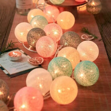 Multicolor Short String Christmas Lights, PVC Pearlescent Shatterproof Indoor Decor – Compatible with Indoor Use