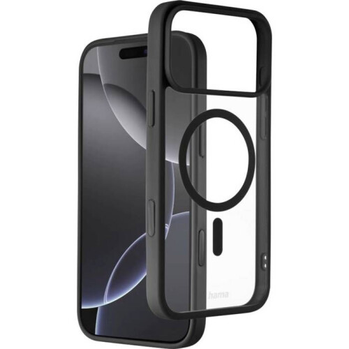 Hama Custodia - HAMA - Apple iPhone 17 Pro Max - Nero - Compatibile MagSafe - Flessibile