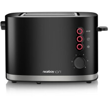 Paahtoleipägrilli - NICEBOY - ION Cruncher C3 - 2 viipaletta - 870 W - Musta