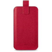 Estojo de couro - HAMA - Universal - Vermelho - Magnético - Compatível até 16,0x8,9x1,2 cm