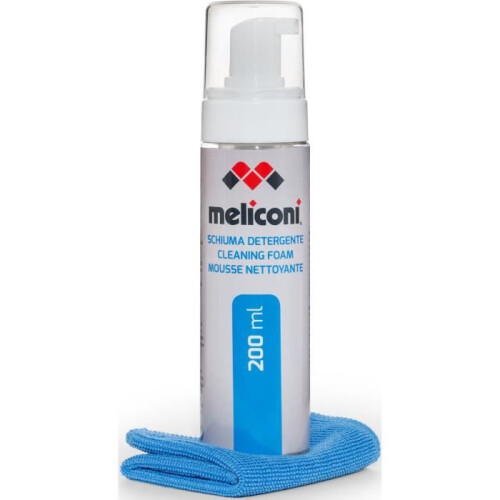 MELICONI C-200 FOAM Mousse de limpeza 200mL com pano de microfibra