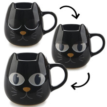 Tazza - BALVI - Chat Magique - Nero - Rotondo - Compatibile Lavastoviglie