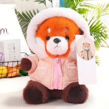 Peluche de mapache con ropa: suave, duradero y apto para niños, ideal para juegos de imaginación y juegos de rol.